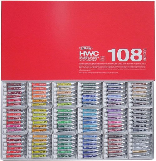 Holbein Watercolor 5ml x 108 All Colors Set