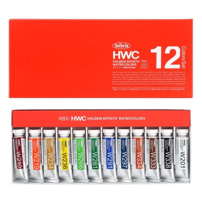 Holbein Watercolour 15ml x 12 Colors Set