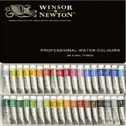 Winsor & Newton Professional Watercolor 5ml Tube x 36 Colors Set