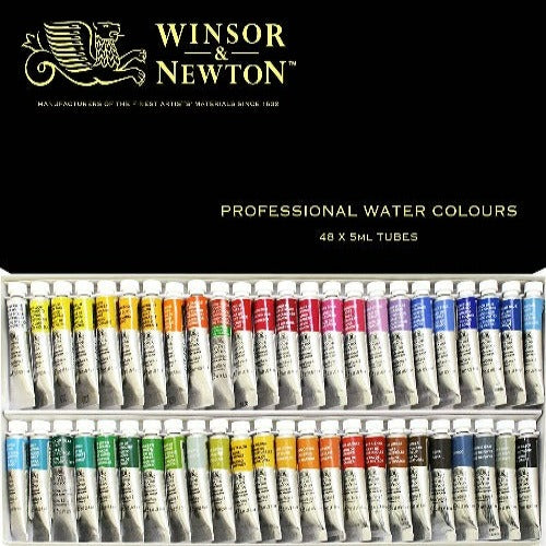 Winsor & Newton Professional Watercolor 5ml Tube x 48 Colors Set